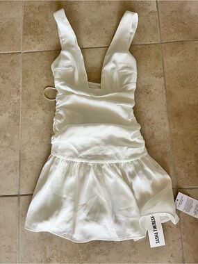 Sasha Therese White Sleeveless Mini Dress